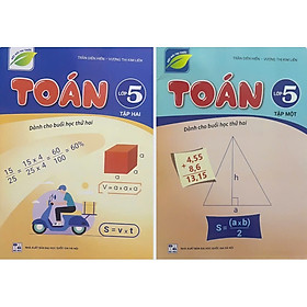 ￼Sách - ( Combo 2 tập ) Toán 5  (Dành cho buổi học thứ hai) - Kết nối tri thức với cuộc sống