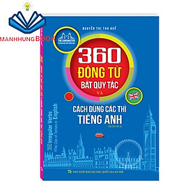 Sách -The langmaster - 360 động từ bất quy tắc và cách dùng thì tiếng Anh (màu) (tái bản 05)