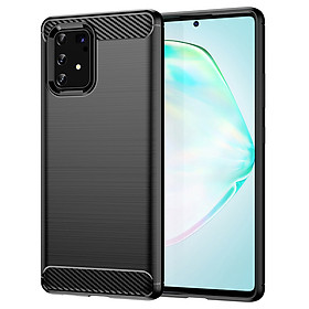 Ốp lưng chống sốc vân kim loại cho Samsung Galaxy S10 Lite hiệu Likgus (chuẩn quân đội, chống va đập) - hàng nhập khẩu