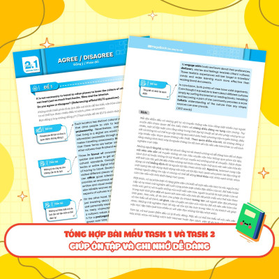 Sách - Ielts Sample Writing Task 1, 2 + Ielts Sample Speaking Part 1, 2, 3 - Tuyển Tập Câu Trả Lời Mẫu Hay Nhất - Combo 2 Cuốn - Megabook
