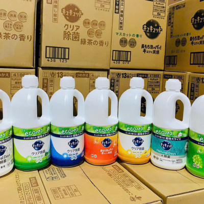 Nước rửa chén Kao 1380ml hương chanh nội địa Nhật Bản