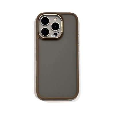 Ốp lưng cho iPhone 16 Pro hiệu Likgus lưng nhám viền màu chống sốc chống bụi bẩn chống vân tay có viền bảo vệ camera - hàng chính hãng