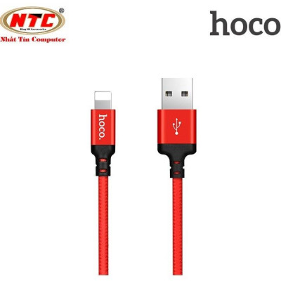 Cáp sạc dây dù dành cho Hoco X14 dài 1M cổng LN - Hàng chính hãng