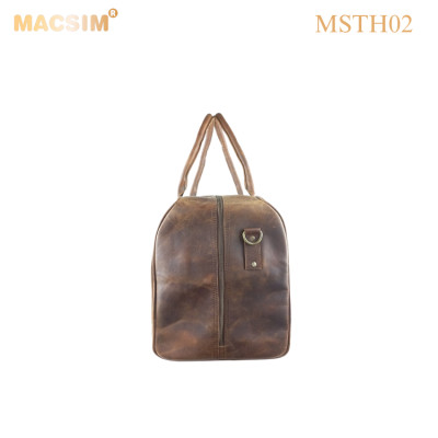 [Túi Da Thật Du Lịch Macsim MSTH02 – Da Bò Nguyên Miếng | Cổ Điển – Thủ Công – Chính Hãng]