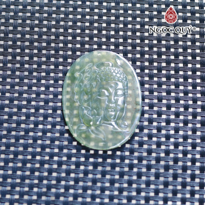Mặt dây chuyền hình phật tổ đá chalcedony mệnh hỏa, mộc - Ngọc Quý Gemstones