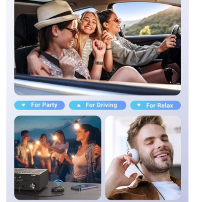 Thiết Bị Nhận Âm Thanh Bluetooth 5.3 Ugreen 90748 khoảng cách 15m, kết nối cùng lúc 2 thiết bị - Hàng chính hãng