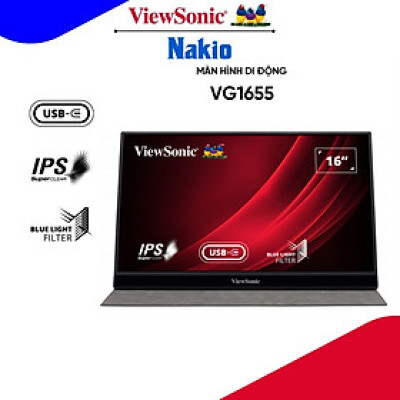 Màn Hình Di Động Viewsonic VG1655 16" IPS FHD USB C- Hàng chính hãng