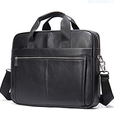 Túi xách nam da bò thật cao cấp phong cách mới 15,6"