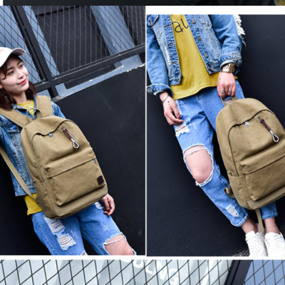 Balo nam nữ đi học đi làm đi chơi vải canvas cao cấp phong cách mới 15,6"