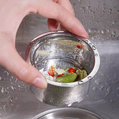 Dụng Cụ Lọc Rác Inox Chống Gỉ Bồn Rửa Chén Có Quai Xách K7TD