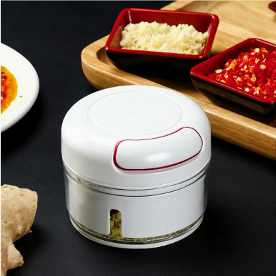 DẬP TỎI DÂY RÚT , Máy xay tỏi ớt cầm tay Mini Tiện dụng