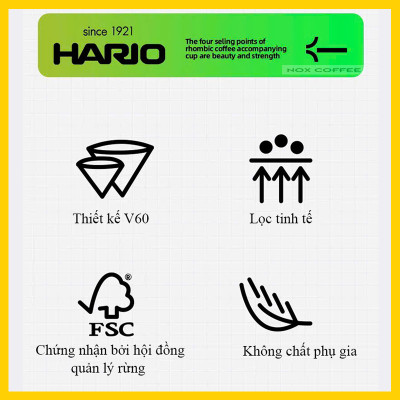 Giấy Lọc Cà Phê Hario V60