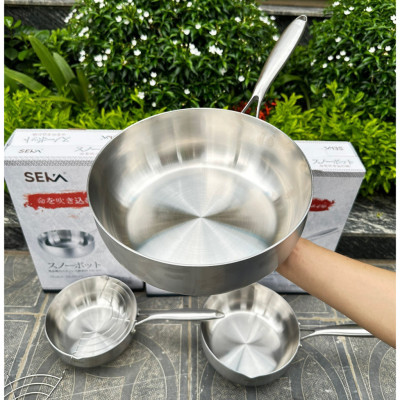Chảo Tuyết Inox Sâu Lòng SEKA SK6030 Chảo Chống Dính Đúc Nguyên Khối - Hàng Chính Hãng