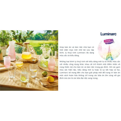 Ly Rượu Vang Thủy Tinh Luminarc Val Surloire 350ML & 470ML - Bộ 6 ly - L9569 & L9570