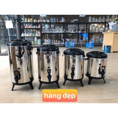 Bình Ủ Trà Giữ Nhiệt Inox 304 Có Vòi Bấm Nước- Dung Tích 8-12 L - Hàng Loại 1- Chính Hãng MINIIN