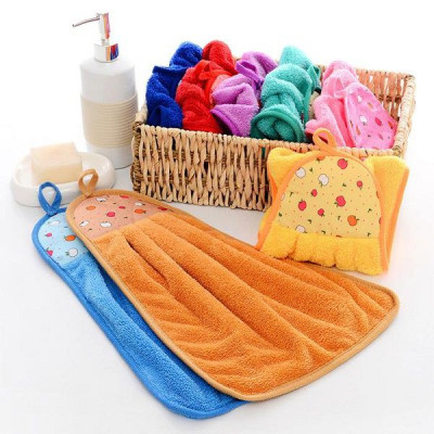  Bộ 6 khăn lau tay nhà bếp nhà vệ sinh chất bông mềm thấm nước 