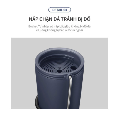 Bình giữ nhiệt Lock&Lock Bucket Tumbler LHC4268 LHC4269 540ml- Hàng chính hãng thép không gỉ quai xách tiện lợi- JoyMall