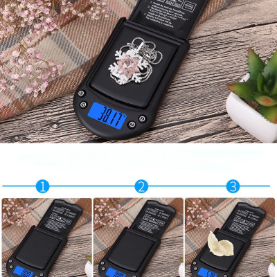 CÂN ĐIỆN TỬ TIỂU LY POCKET 200G/ 0.01G, CÓ ĐƠN VỊ CÂN VÀNG