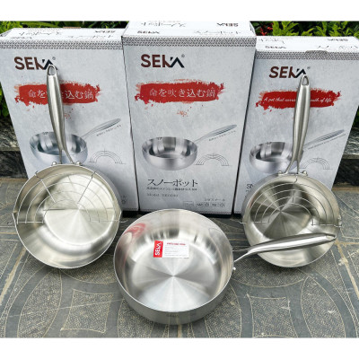 Chảo Tuyết Inox Sâu Lòng SEKA SK6030 Chảo Chống Dính Đúc Nguyên Khối - Hàng Chính Hãng