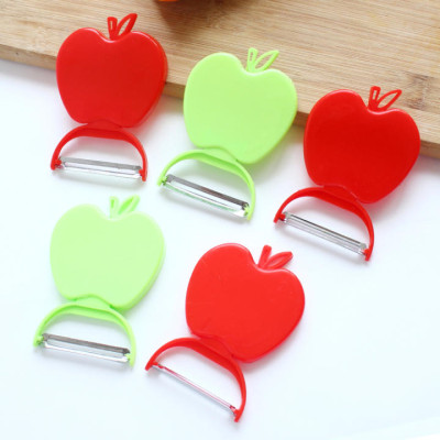 Dao bào hình trái táo nhỏ gọn tiện dụng có thể gập lại, dụng cụ cắt, gọt bào vỏ củ quả mini tiện lợi