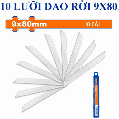 BỘ 10 LƯỠI DAO RỜI 9X80MM WMK1K09 WADFOW - HÀNG CHÍNH HÃNG
