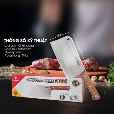 Dao chặt xương Inox không gỉ Kalpen KN4 chuẩn Đức, bảo hành 2 năm