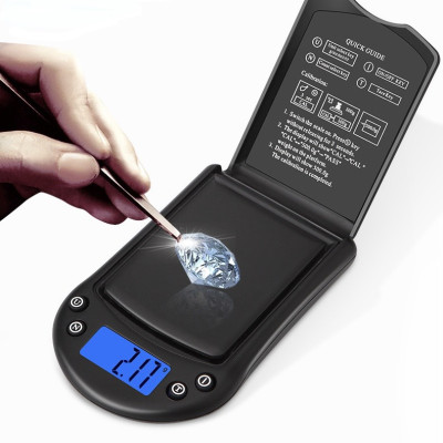 CÂN ĐIỆN TỬ TIỂU LY POCKET 200G/ 0.01G, CÓ ĐƠN VỊ CÂN VÀNG