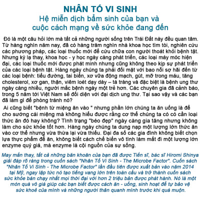 Combo 2 cuốn Nhân tố vi sinh + Enzyme chống lão hoá