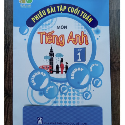 Sách - Phiếu bài tập cuối tuần môn Tiếng Anh lớp 1