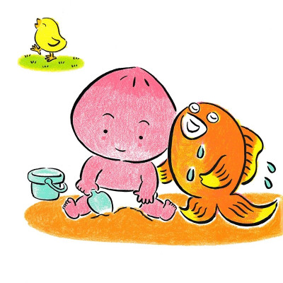 Ehon Chơi Cùng Momo - Chú Bé Quả Đào - Cọ Má, Cọ Má Nào (Tái Bản)