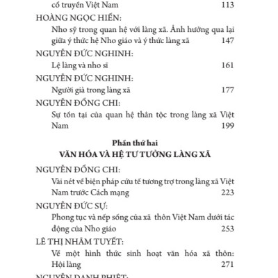 Combo 2 tập: Nông Thôn Việt Nam Trong Lịch Sử
