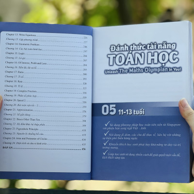 Sách Đánh Thức Tài Năng Toán Học 3, 4, 5, 6 ( Combo 4 Cuốn ) - Tổng hợp kiến thức toán học lớp 3 đến lớp 7, Hiệu sách Genbooks