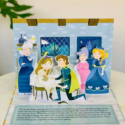 Sách tương tác thiếu nhi tiếng Anh - Cinderella Fairy Tale Pop Up