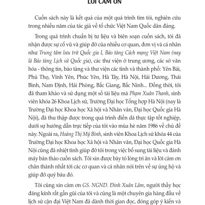 Việt Nam Quốc Dân Đảng Trong Lịch Sử Cách Mạng Việt Nam (1927 - 1954)