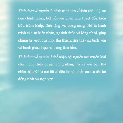 Tỉnh Thức Về Nguồn