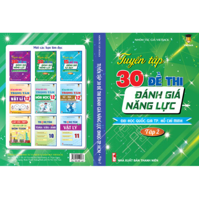 Combo - Sách Tuyển tập 30 đề thi đánh giá năng lực Đại học Quốc gia TP Hồ Chí Minh (2 cuốn) - 2025 cho 2k7 VietJack