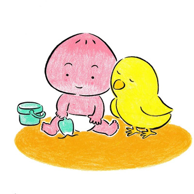 Ehon Chơi Cùng Momo - Chú Bé Quả Đào - Cọ Má, Cọ Má Nào (Tái Bản)