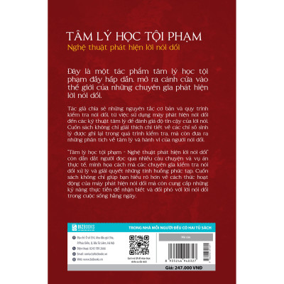 Tâm lý học tội phạm - Nghệ thuật phát hiện lời nói dối