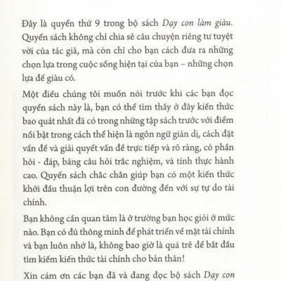DẠY CON LÀM GIÀU - TẬP 9: NHỮNG BÍ MẬ TIỀN BẠC MÀ BẠN KHÔNG HỌC Ở NHÀ TRƯỜNG! (Bản in năm 2022)
