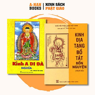 Sách - Combo Kinh Địa Tạng Bồ Tát Bổn Nguyện Trọn Bộ (Bìa Mềm) và Kinh A Di Đà Nghĩa - Thích Trí Tịnh - Anan Books