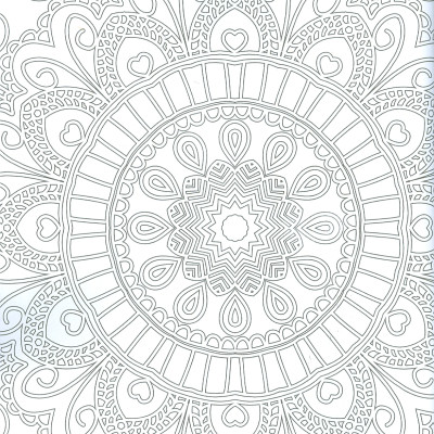 Mandala - Adult Colouring Book (Sách tô màu dành cho người lớn: Họa Tiết Và Hoa Văn)