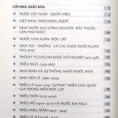 Các triều đại Việt Nam (lịch sử  Việt Nam) - 2H Books
