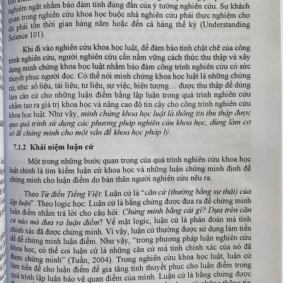 Tư Duy, Lập Luận Và Minh Chứng Trong Nghiên Cứu Khoa Học Luật