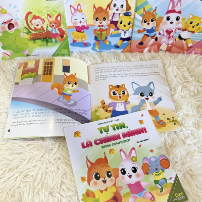 Combo 10 cuốn sách Ươm mầm kỹ năng sống cho trẻ 0-10 tuổi (Song ngữ Việt Anh)