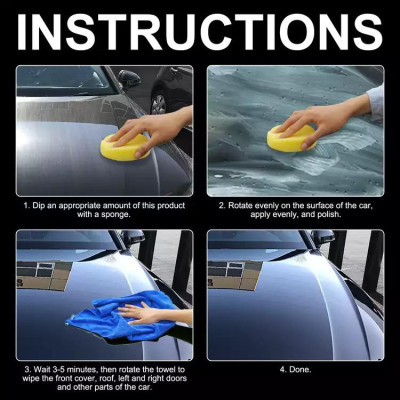 [Tặng Kèm Khăn Lau] Sáp Đánh Bóng Xe Máy, Ô Tô - CAR PLATING WAX - Phủ Ceramic Wax Làm Đẹp Xe - Đánh Sạch Vết Xước Xe