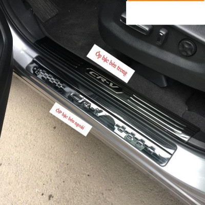 Ốp bậc cửa , nẹp bước chân Honda CRV 2018-2022 cao cấp -mẫu Titan 8 chi tiết