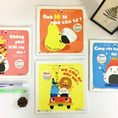 Full Combo 8 cuốn Sách Ehon Nhật Bản - Chơi Cùng  Giri - Chú Bé Cơm Nắm (2-8 tuổi) - Bí kíp giúp con độc lập, phát triển tiềm năng sáng tạo/ Đặc Biệt Tặng Kèm Sách Ehon Chiếc Miệng Của Trời Đêm
