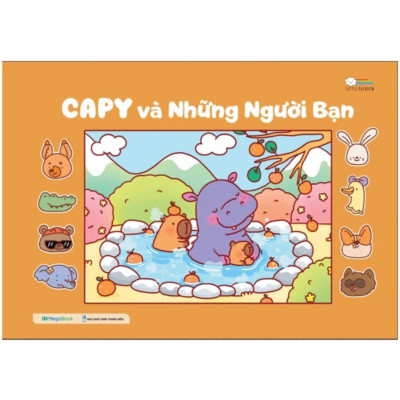 Combo Sách Tô Màu Chữa Lành - Góc Nhỏ Có Nắng + Xe Kem Ngọt Mùa Hè + Capy Và Những Người Bạn + Tớ Có Nuôi Một Chú Mèo Cam (Bộ 4 Cuốn) - MEGA