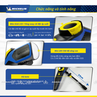 MÁY BƠM CẦM TAY MICHELIN M2208S 