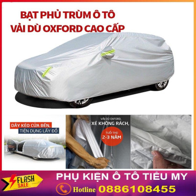 Bạt Phủ Ô Tô Vải Dù Xe MAZDA 2, Mazda 3, Mazda 6, CX5, CX8, CX9, BT50 chống nóng, chống nước, có phản quang 
